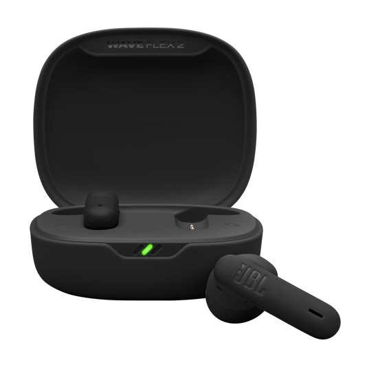 JBL Wave Flex 2 - Black - True Wireless Earbuds - Hero